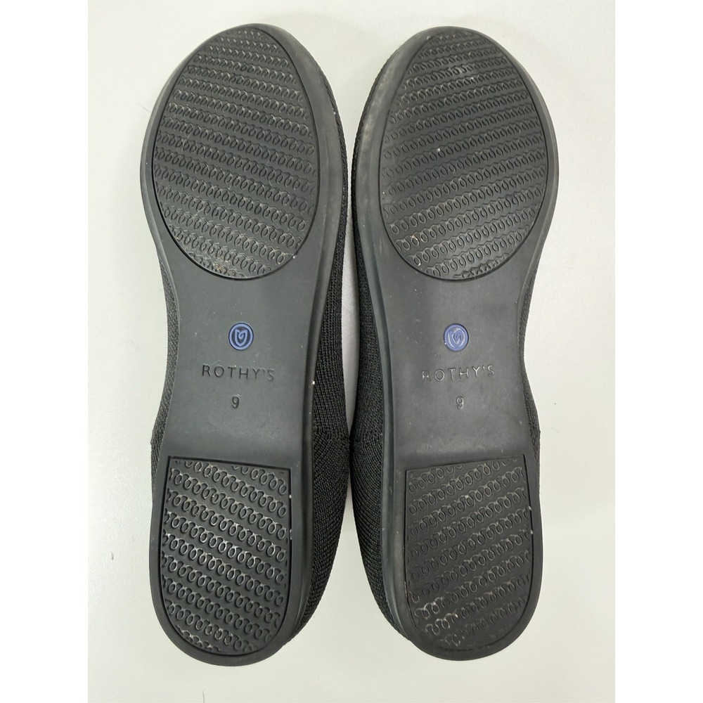 Rothy's The Loafer Black Slip On Flat Shoes Women's Size 9 - Picture 7 of 10